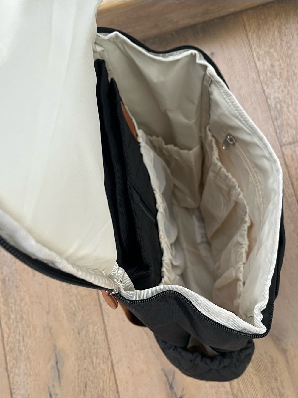 NEW- Backpack Diaper Bag with Changing Mat Pockets Black - Picture 4 of 7